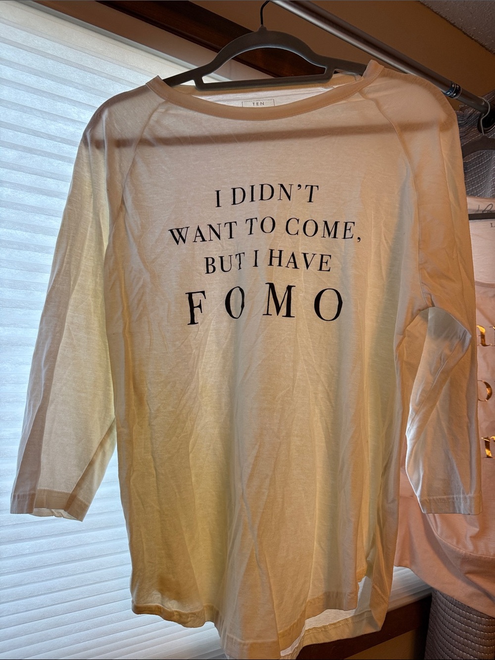Ten Sixty Sherman Cream Graphic Tee with Black Text